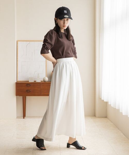 LOWRYS FARM(ローリーズファーム)の「CASUAL CLASSIC CAP(帽子・レディース・ブラック09/ベージュ52・F)」の5枚目の写真