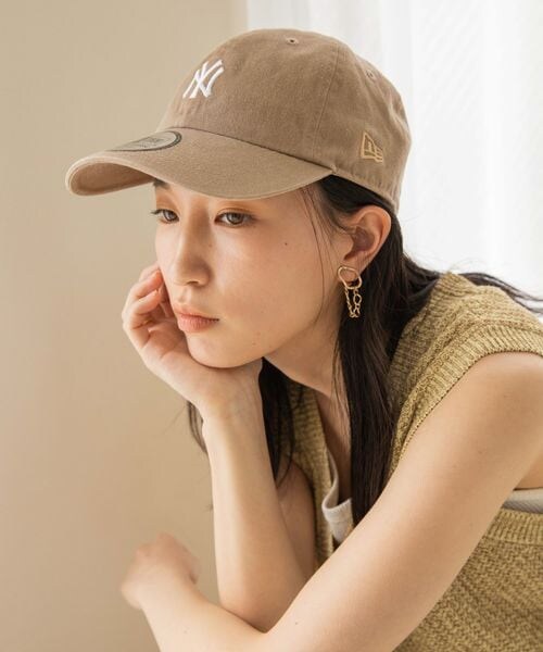 LOWRYS FARM(ローリーズファーム)の「CASUAL CLASSIC CAP(帽子・レディース・ブラック09/ベージュ52・F)」の4枚目の写真