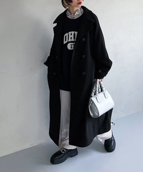 PAGEBOY(ページボーイ)の「ウィングヨークトレンチコート(ジャケット/アウター・レディース・ヘリンボーン08/ブラック09/ブラウン56・S/M)」の19枚目の写真