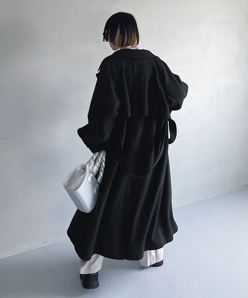 PAGEBOY(ページボーイ)の「ウィングヨークトレンチコート(ジャケット/アウター・レディース・ヘリンボーン08/ブラック09/ブラウン56・S/M)」の21枚目の写真