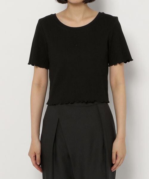 PAGEBOY(ページボーイ)の「テレコメローコンパクトTシャツ(トップス・レディース・オフホワイト05/ブラック09/グレージュ12/ロイヤルブルー83・F)」の13枚目の写真