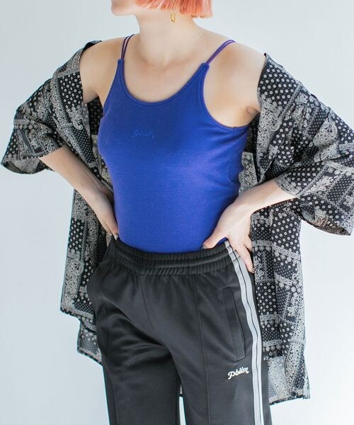 PAGEBOY（ページボーイ）の「カップ付きロゴシシュウキャミ（トップス・レディース・オフホワイト05/ブラック09/ブルー85・FREE）」の19枚目の写真