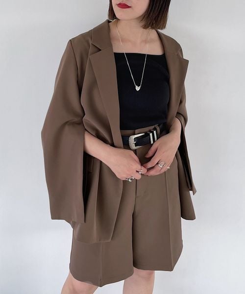 PAGEBOY（ページボーイ）の「マントスリーブジャケット（ジャケット/アウター・レディース・ブラック09/グレージュ12/ショコラ59・F）」の18枚目の写真