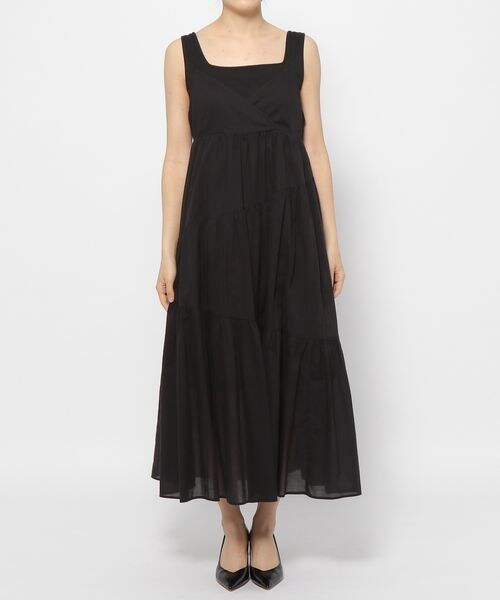 PAGEBOY（ページボーイ）の「コットンボイルティアードキャミワンピース（ワンピース/ドレス・レディース・ブラック09/ベージュ55/ロイヤル83・F）」の9枚目の写真
