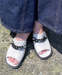 PAGEBOY | スクエアタンクチェーンサンダル(シューズ)