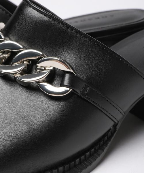 PAGEBOY（ページボーイ）の「スクエアタンクチェーンサンダル（シューズ・レディース・オフホワイト05/ブラック09・M(23.5cm)/L(24.5cm)）」の12枚目の写真