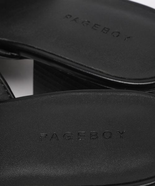 PAGEBOY（ページボーイ）の「スクエアタンクチェーンサンダル（シューズ・レディース・オフホワイト05/ブラック09・M(23.5cm)/L(24.5cm)）」の15枚目の写真