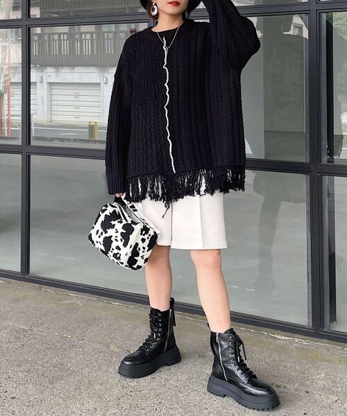 PAGEBOY(ページボーイ)の「ミドルトラウザーパンツ(パンツ・レディース・ブラック09/グレージュ12/ショコラ59・F)」の9枚目の写真