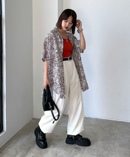 PAGEBOY(ページボーイ)の「スエットワークパンツ(パンツ・レディース・オフホワイト05/ブラック09/杢グレー15・F)」の6枚目の写真