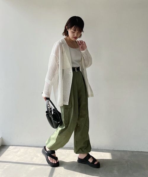 PAGEBOY（ページボーイ）の「イージーカーゴパンツ（パンツ・レディース・オフホワイト05/ブラック09/カーキ78・F）」の14枚目の写真