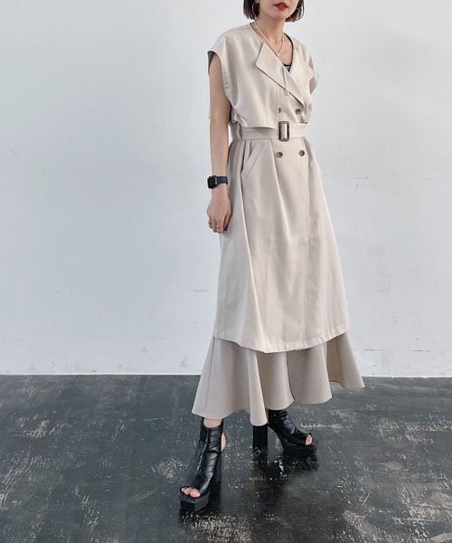 PAGEBOY（ページボーイ）の「トレンチロングジレ（）」 - WEAR