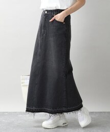 RAGEBLUE（レイジブルー）の「カットオフデニムロングスカート（スカート）」