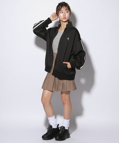 repipi armario（レピピ アルマリオ）の「☆WEB先行予約☆トラックジャケット（トップス・レディース・ブラック09/ミント72・M(150~160cm)/L(160cm~)）」の3枚目の写真