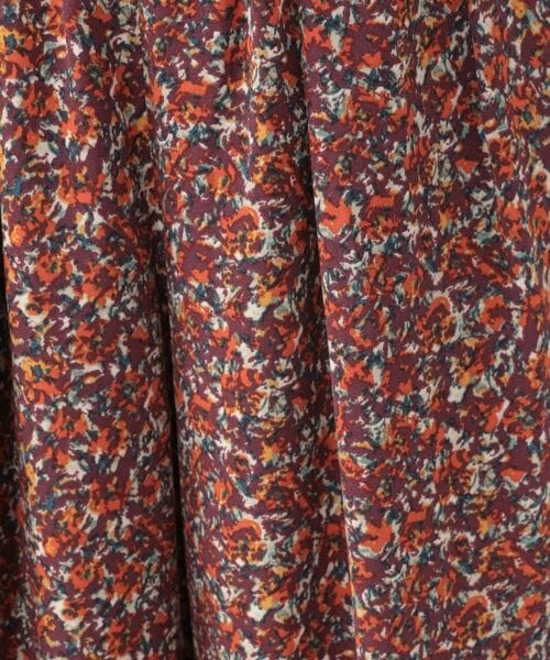 studio CLIP（スタディオクリップ）の「シワになりにくいゆったりパンツ（パンツ・レディース・レッドフラワー01/ブラックフラワー02/イエローフラワー03/タータンチェック04・F）」の19枚目の写真