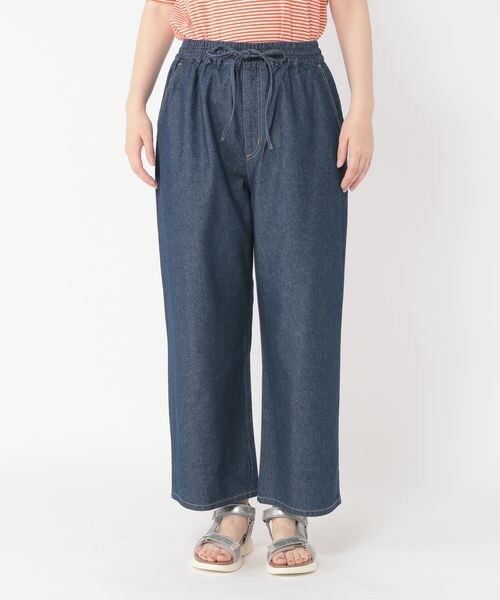 studio CLIP（スタディオクリップ）の「イージーストレートデニムパンツ[プチ・プラスサイズあり]（パンツ・レディース・ブラック19/ライトブルー82/インディゴ87・M/L/LL(WEB限定)/3L(WEB限定)/4L(WEB限定)/プチFREE(WEB限定)）」の13枚目の写真