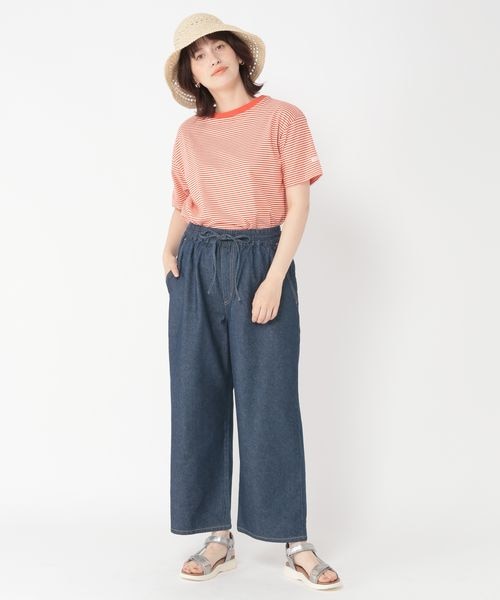 studio CLIP（スタディオクリップ）の「イージーストレートデニムパンツ[プチ・プラスサイズあり]（パンツ・レディース・ブラック19/ライトブルー82/インディゴ87・M/L/LL(WEB限定)/3L(WEB限定)/4L(WEB限定)/プチFREE(WEB限定)）」の11枚目の写真