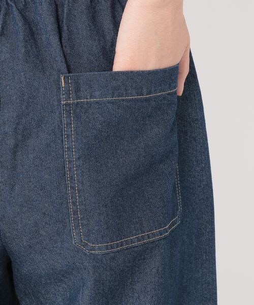 studio CLIP（スタディオクリップ）の「イージーストレートデニムパンツ[プチ・プラスサイズあり]（パンツ・レディース・ブラック19/ライトブルー82/インディゴ87・M/L/LL(WEB限定)/3L(WEB限定)/4L(WEB限定)/プチFREE(WEB限定)）」の19枚目の写真