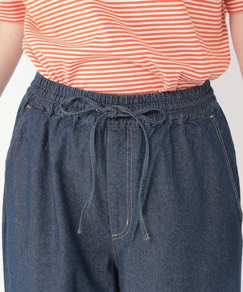 studio CLIP（スタディオクリップ）の「イージーストレートデニムパンツ[プチ・プラスサイズあり]（パンツ・レディース・ブラック19/ライトブルー82/インディゴ87・M/L/LL(WEB限定)/3L(WEB限定)/4L(WEB限定)/プチFREE(WEB限定)）」の16枚目の写真