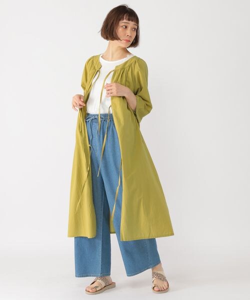 studio CLIP（スタディオクリップ）の「イージーストレートデニムパンツ[プチ・プラスサイズあり]（パンツ・レディース・ブラック19/ライトブルー82/インディゴ87・M/L/LL(WEB限定)/3L(WEB限定)/4L(WEB限定)/プチFREE(WEB限定)）」の7枚目の写真