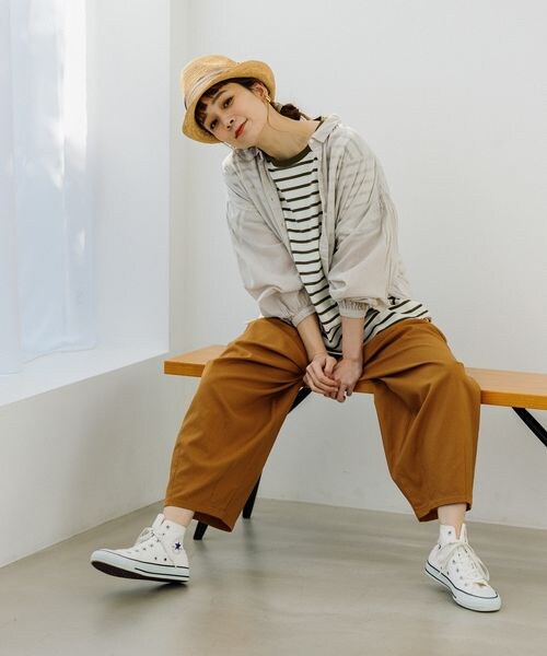 studio CLIP（スタディオクリップ）の「ゆったりパフパンツ[プラスサイズあり]（パンツ・レディース・キャメル54/カーキ78/ブルー80・M/L/LL(WEB限定)/3L(WEB限定)/4L(WEB限定)）」の9枚目の写真