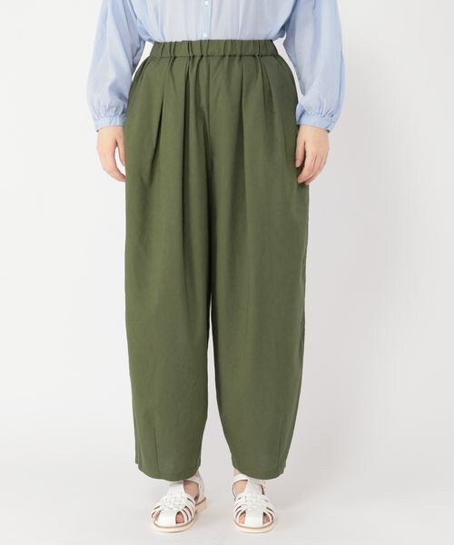 studio CLIP（スタディオクリップ）の「ゆったりパフパンツ[プラスサイズあり]（パンツ・レディース・キャメル54/カーキ78/ブルー80・M/L/LL(WEB限定)/3L(WEB限定)/4L(WEB限定)）」の19枚目の写真