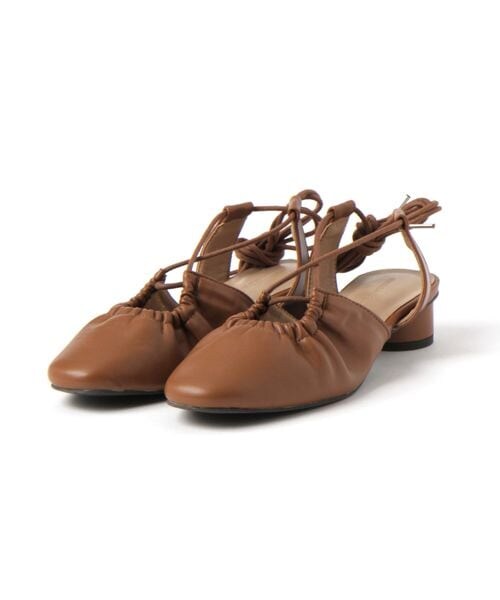 mysty woman（ミスティウーマン）の「レースＵＰギャザーミュール（シューズ・レディース・エクリュ08/ブラック09/ブラウン53・M/L）」の21枚目の写真