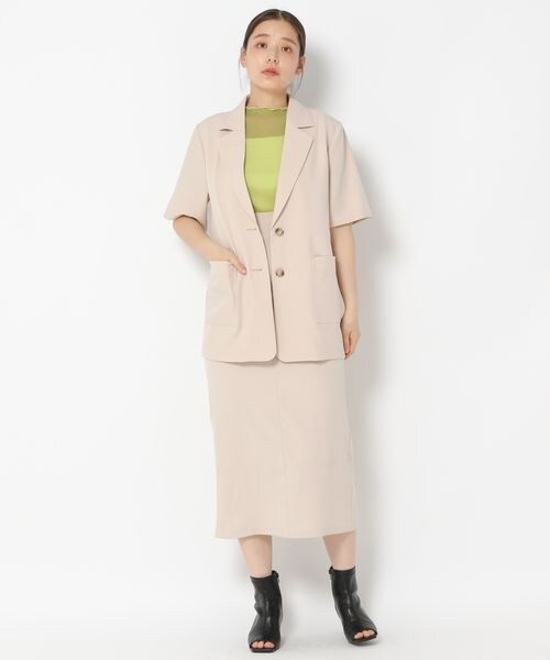 mysty woman(ミスティウーマン)の「無地/柄シアープルオーバー(トップス・レディース・アイボリー08/ブラック09/チャコール柄18/ライトグリーン72/カーキ柄78・F)」の22枚目の写真