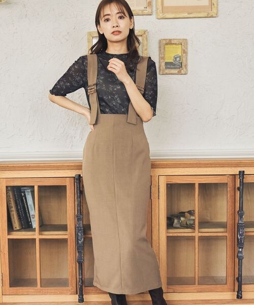 mysty woman(ミスティウーマン)の「無地/柄シアープルオーバー(トップス・レディース・アイボリー08/ブラック09/チャコール柄18/ライトグリーン72/カーキ柄78・F)」の10枚目の写真