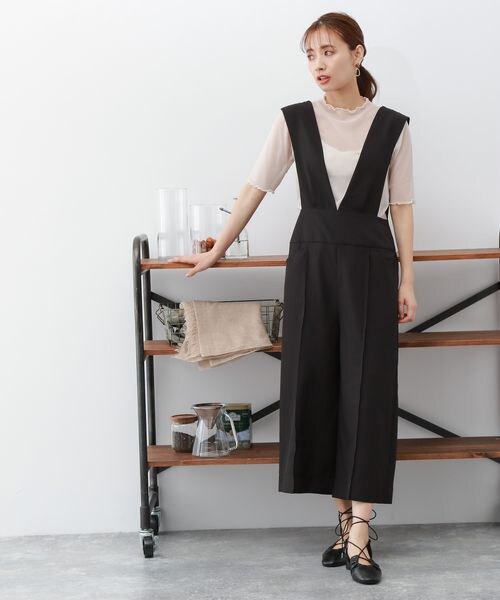 mysty woman(ミスティウーマン)の「無地/柄シアープルオーバー(トップス・レディース・アイボリー08/ブラック09/チャコール柄18/ライトグリーン72/カーキ柄78・F)」の11枚目の写真