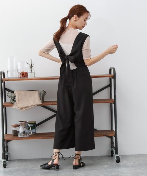 mysty woman(ミスティウーマン)の「無地/柄シアープルオーバー(トップス・レディース・アイボリー08/ブラック09/チャコール柄18/ライトグリーン72/カーキ柄78・F)」の12枚目の写真