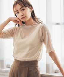 mysty woman | 無地/柄シアープルオーバー(トップス)