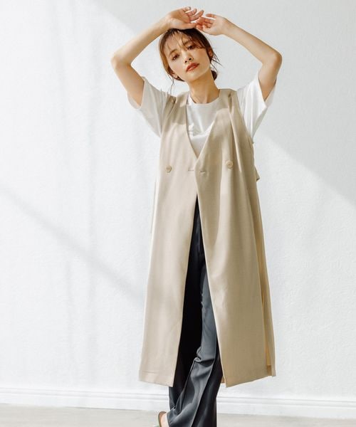 mysty woman（ミスティウーマン）の「ノーカラーロングジレ（）」 - WEAR