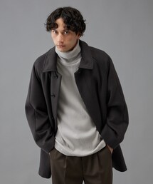 ルイヴィトン LOUIS VUITTON レザー ヨーク メルトン ハーフコート ルイヴィトン LOUIS VUITTON レザー ヨーク メルトン ハーフ