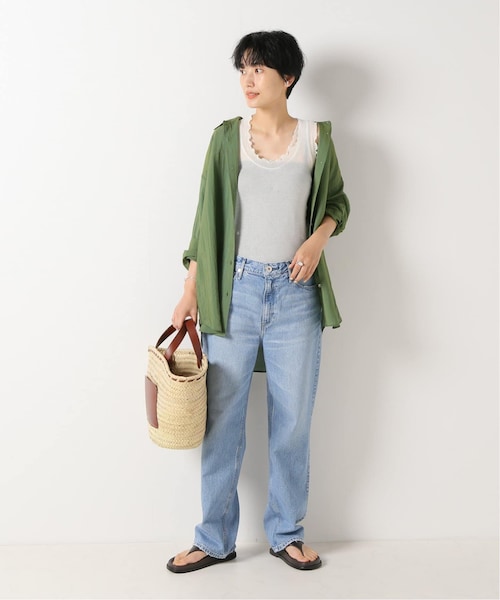 IENA シームレスベーシック Flounce タンクトップ seamless basic./シームレスベーシック Flounce タンクトップ