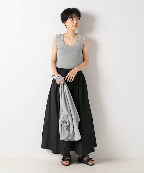 IENA シームレスベーシック Flounce タンクトップ seamless basic./シームレスベーシック Flounce タンクトップ