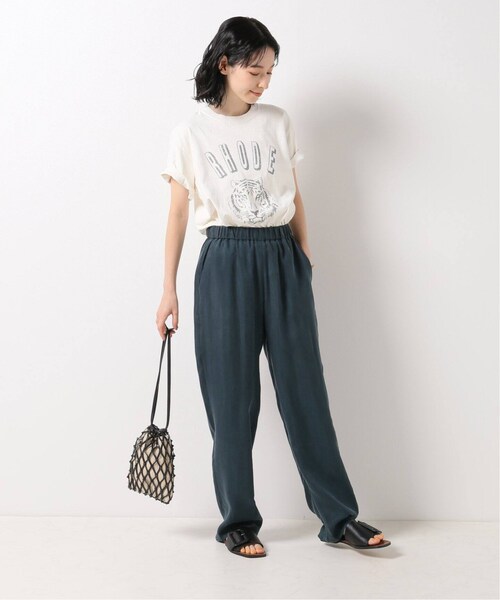 Spick & Span(スピックアンドスパン)の「フィブリル リラックスパンツ(その他・グリーン/36/38)」の3枚目の写真