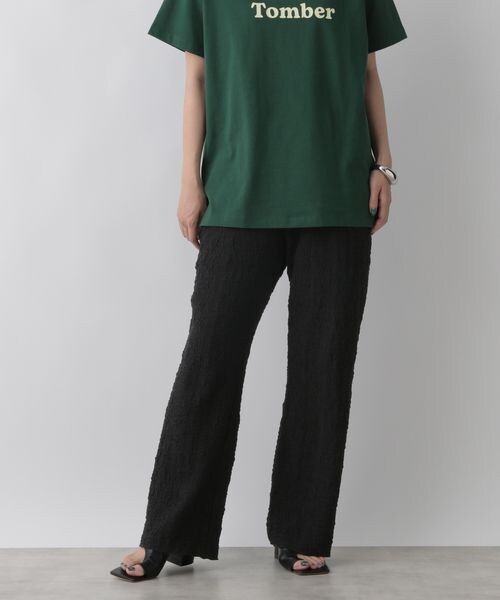 LOWRYS FARM（ローリーズファーム）の「フクレジャガードカットパンツ（パンツ・レディース・アイボリー08/ブラック09/ブラウン58/イエロー65・F）」の8枚目の写真