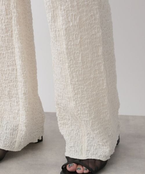 LOWRYS FARM（ローリーズファーム）の「フクレジャガードカットパンツ（パンツ・レディース・アイボリー08/ブラック09/ブラウン58/イエロー65・F）」の16枚目の写真