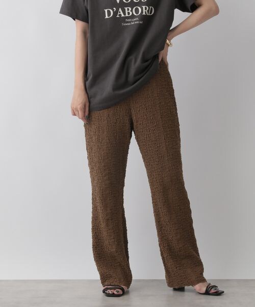 LOWRYS FARM（ローリーズファーム）の「フクレジャガードカットパンツ（パンツ・レディース・アイボリー08/ブラック09/ブラウン58/イエロー65・F）」の3枚目の写真