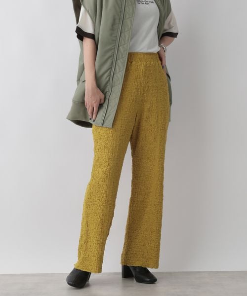 LOWRYS FARM（ローリーズファーム）の「フクレジャガードカットパンツ（パンツ・レディース・アイボリー08/ブラック09/ブラウン58/イエロー65・F）」の12枚目の写真