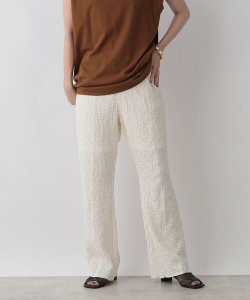 LOWRYS FARM（ローリーズファーム）の「フクレジャガードカットパンツ（パンツ・レディース・アイボリー08/ブラック09/ブラウン58/イエロー65・F）」の6枚目の写真