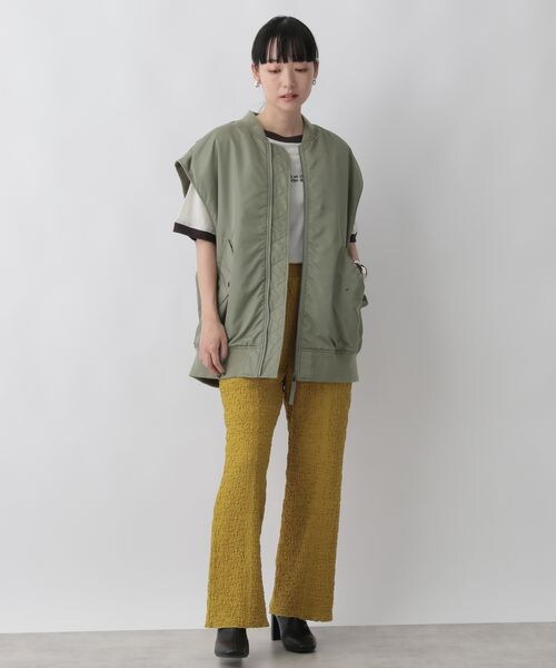 LOWRYS FARM（ローリーズファーム）の「フクレジャガードカットパンツ（パンツ・レディース・アイボリー08/ブラック09/ブラウン58/イエロー65・F）」の11枚目の写真