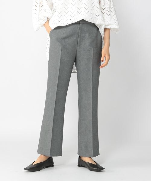 BARNYARDSTORM（バンヤードストーム）の「シャークスキンフレアパンツ（パンツ・レディース・グレー15/ブラック19/ベージュ55/(WEB限定)モカ59・(WEB限定) XS(00)/S(0)/M(1)/(WEB限定) L(2)）」の8枚目の写真