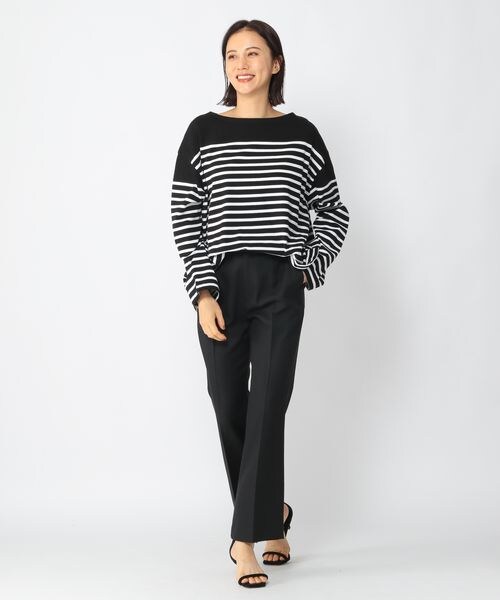 BARNYARDSTORM（バンヤードストーム）の「シャークスキンフレアパンツ（パンツ・レディース・グレー15/ブラック19/ベージュ55/(WEB限定)モカ59・(WEB限定) XS(00)/S(0)/M(1)/(WEB限定) L(2)）」の11枚目の写真