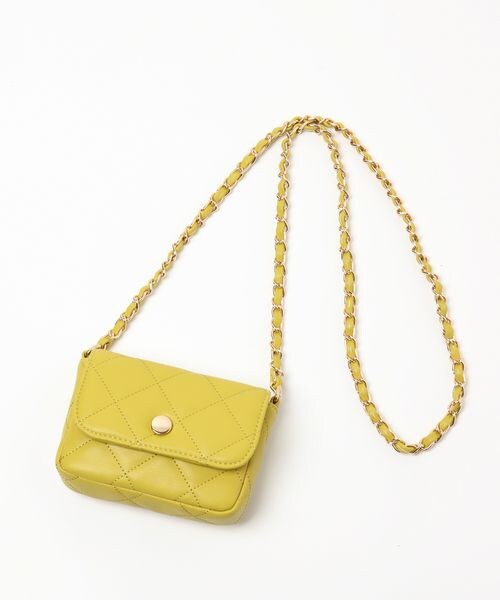 LEPSIM(レプシィム)の「マイクロチェーンミニショルダー(バッグ・レディース・ブラック09/イエロー65/ブルー85・ONE SIZE)」の8枚目の写真