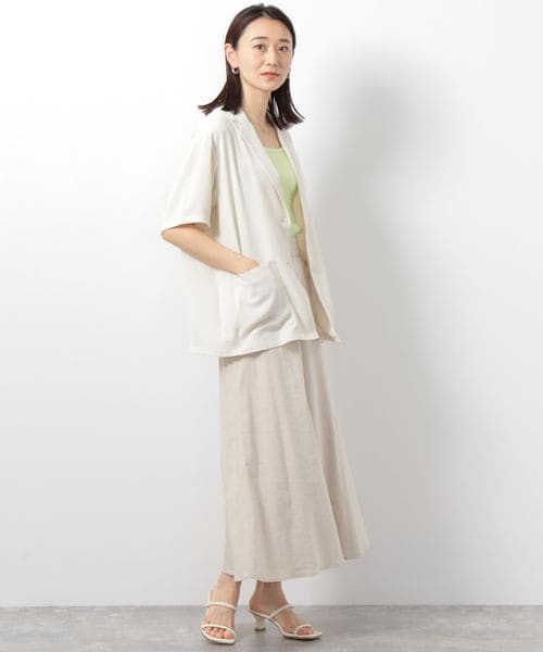 LEPSIM（レプシィム）の「テーラードジャケット（ジャケット/アウター・レディース・オフホワイト05/ブラック09/ベージュ52・FREE SIZE）」の11枚目の写真