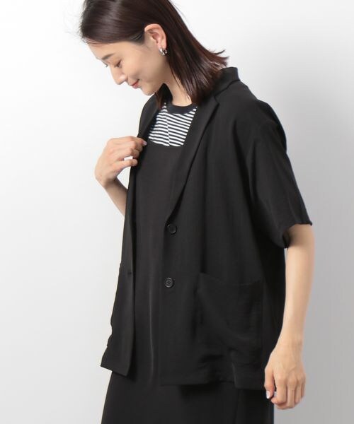 LEPSIM（レプシィム）の「テーラードジャケット（ジャケット/アウター・レディース・オフホワイト05/ブラック09/ベージュ52・FREE SIZE）」の15枚目の写真