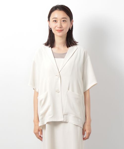 LEPSIM（レプシィム）の「テーラードジャケット（ジャケット/アウター・レディース・オフホワイト05/ブラック09/ベージュ52・FREE SIZE）」の18枚目の写真