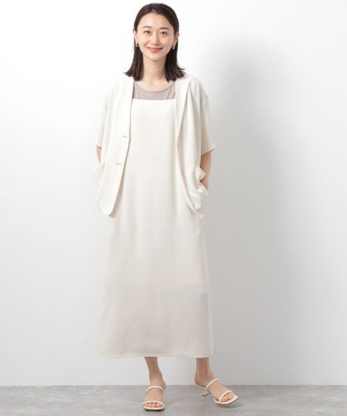 LEPSIM（レプシィム）の「テーラードジャケット（ジャケット/アウター・レディース・オフホワイト05/ブラック09/ベージュ52・FREE SIZE）」の9枚目の写真