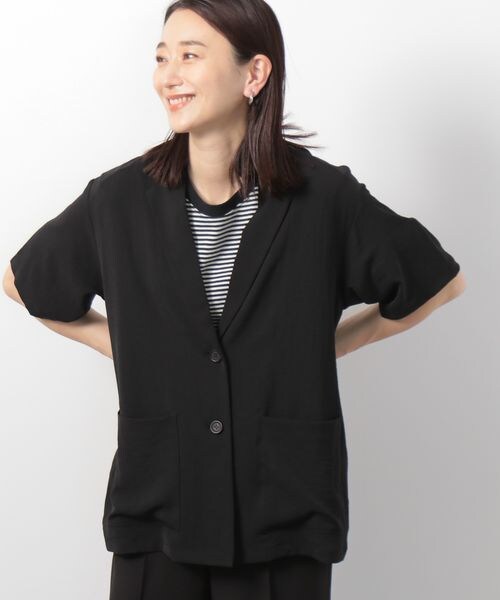 LEPSIM（レプシィム）の「テーラードジャケット（ジャケット/アウター・レディース・オフホワイト05/ブラック09/ベージュ52・FREE SIZE）」の13枚目の写真